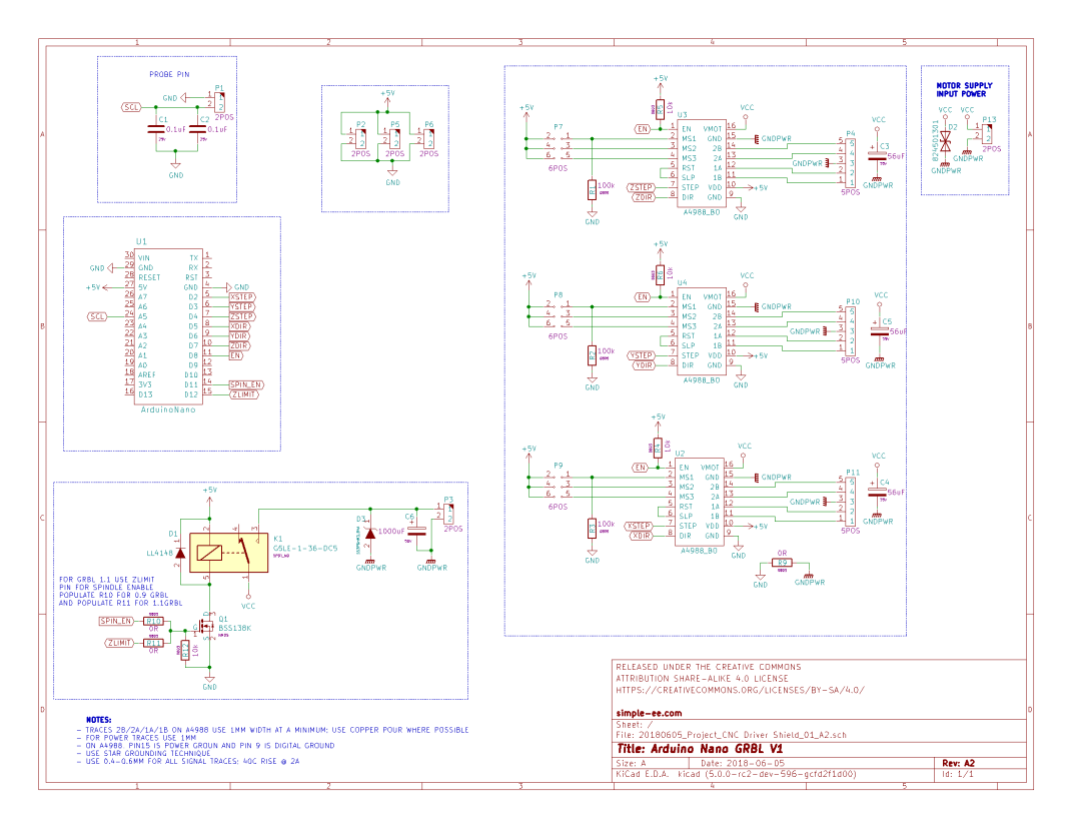 projects - grbl controller schematic